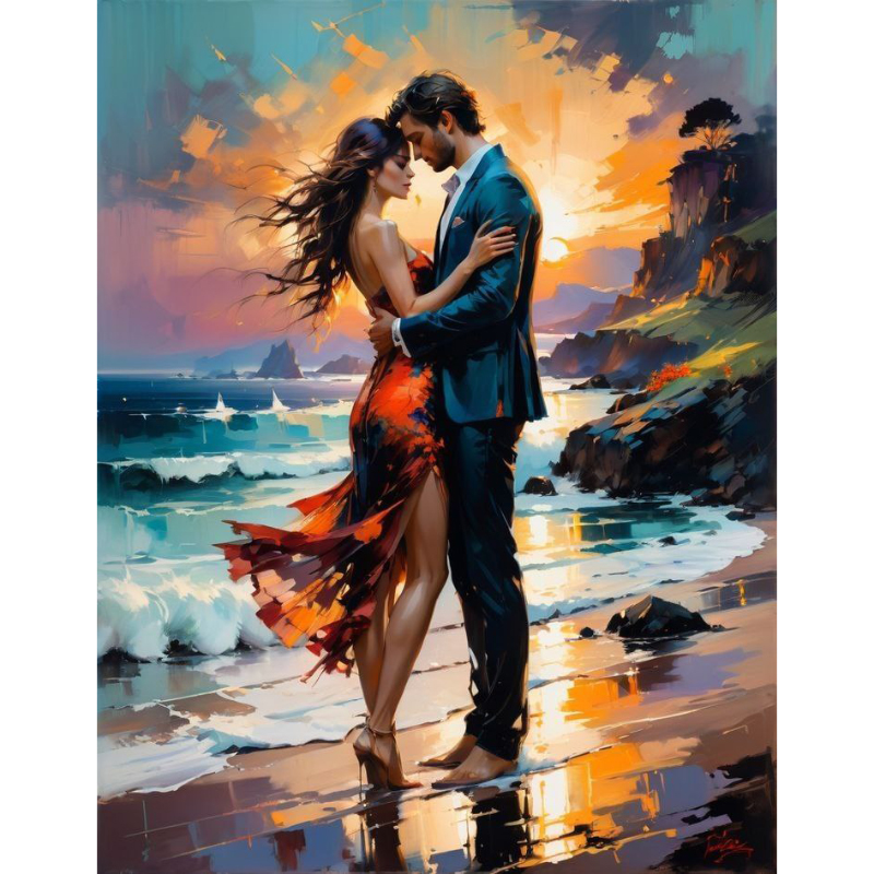 تابلو نقاشی الماسی بزرگسال کد 5191