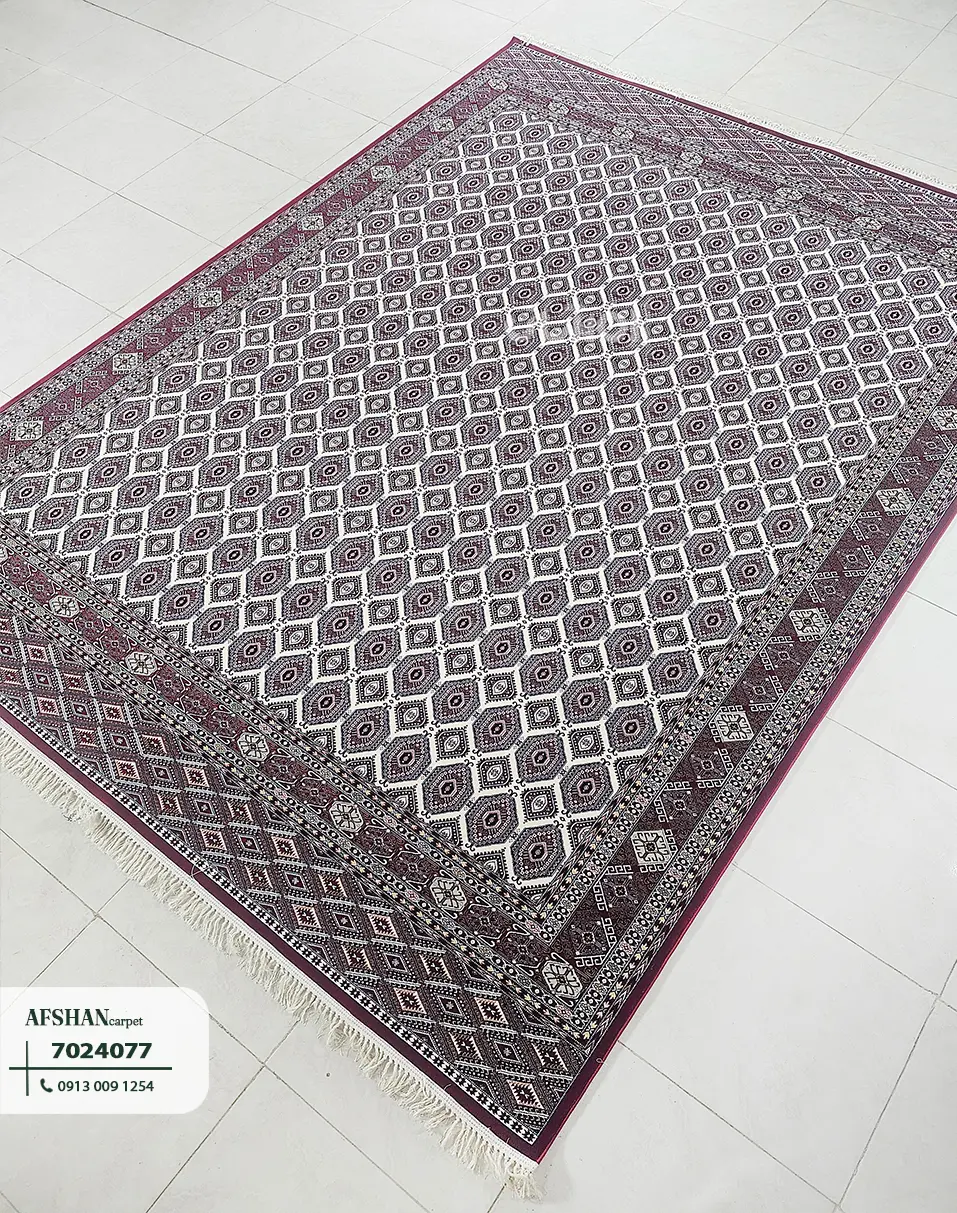 فرش 700 شانه آکرلیک طرح بازوبند کد 7024077 آرزو