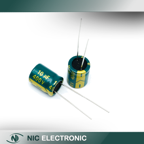 خازن الکترولیتی 10UF400V-10X13-105C-GREEN