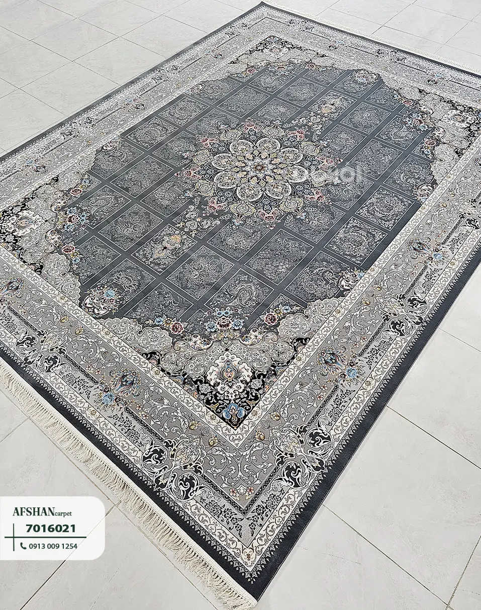 فرش 700 شانه آکرلیک طرح رومیسا کد 7016021 لیا