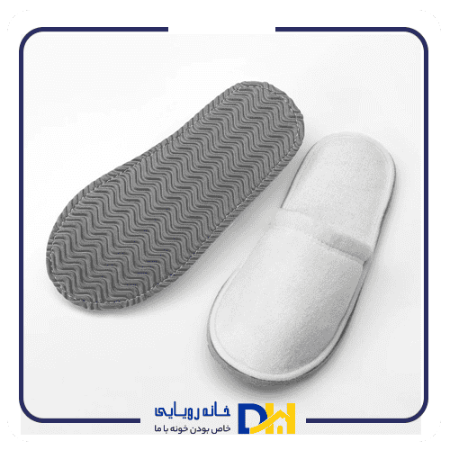 دمپایی حمام جلوبسته سفید ایکیا TASJON