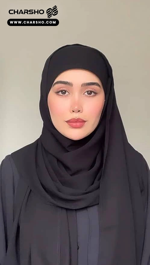 هدشال گرد هدساده طلقی رنگ مشکی