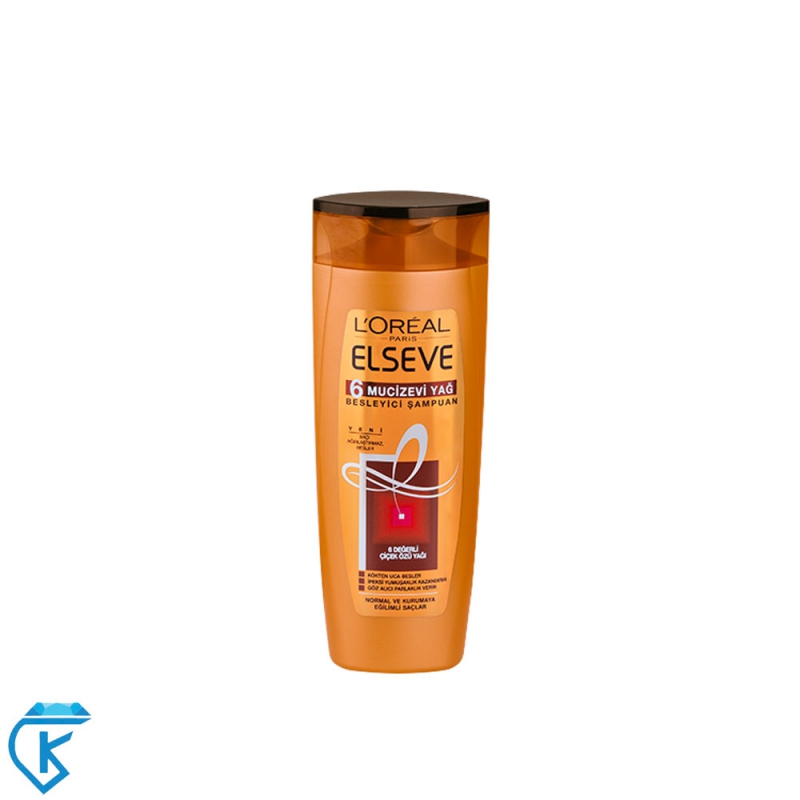 شامپو 550ml موهای نرمال با روغن 6 معجزه Loreal