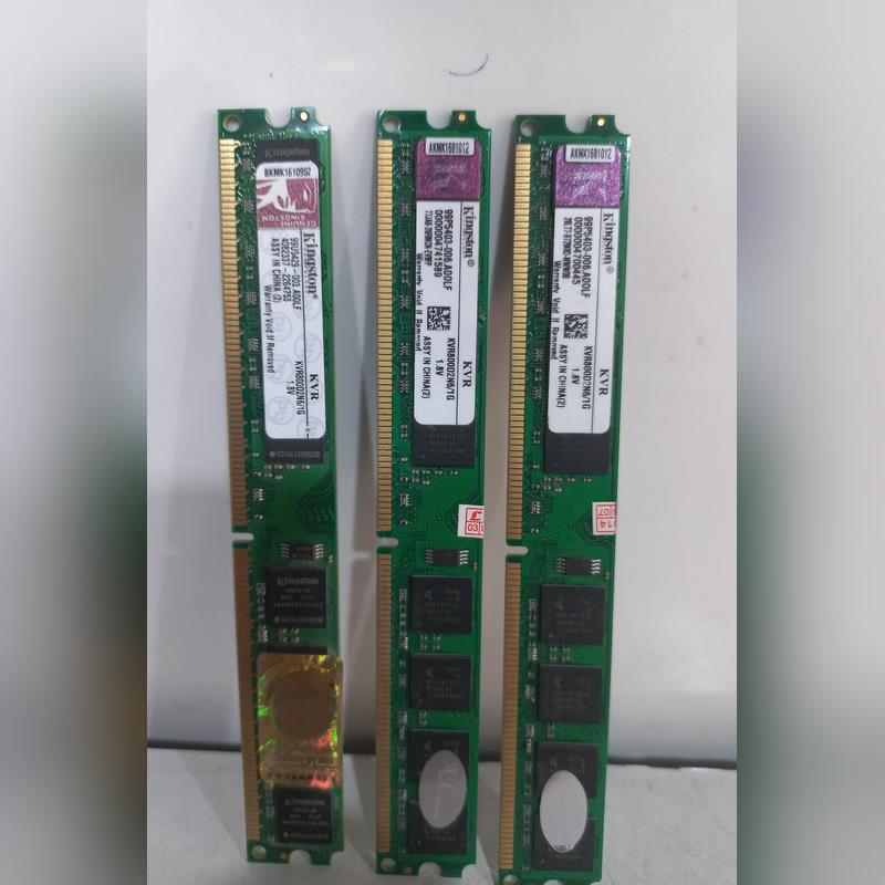 سه عدد رم یک گیگ DDR2 KingStone-باس 800-استوک