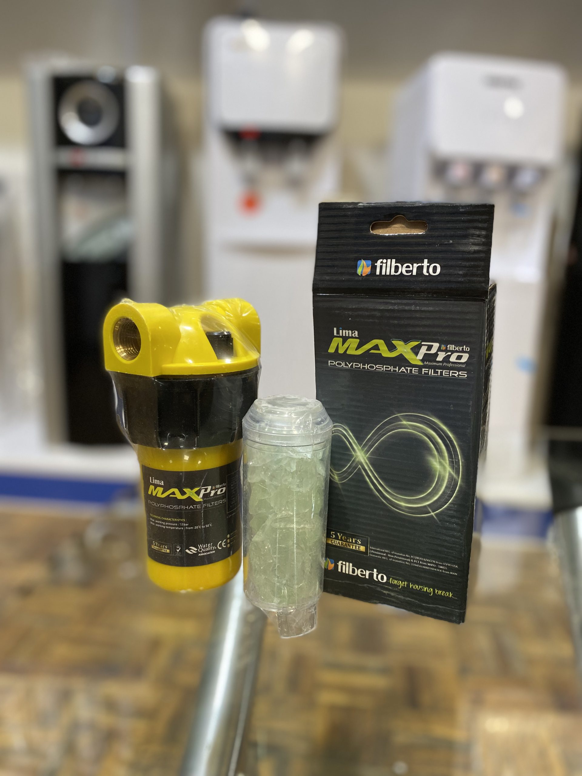 فیلتر پلی فسفات ضد رسوب پکیج و آبگرمکن lima max pro فیلبرتو