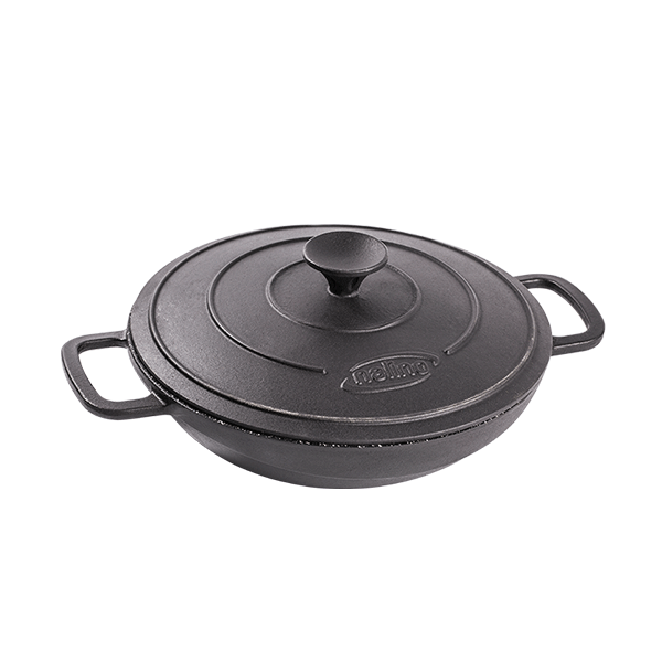 تابه چدنی درب دار نالینو Fleti سایز 28