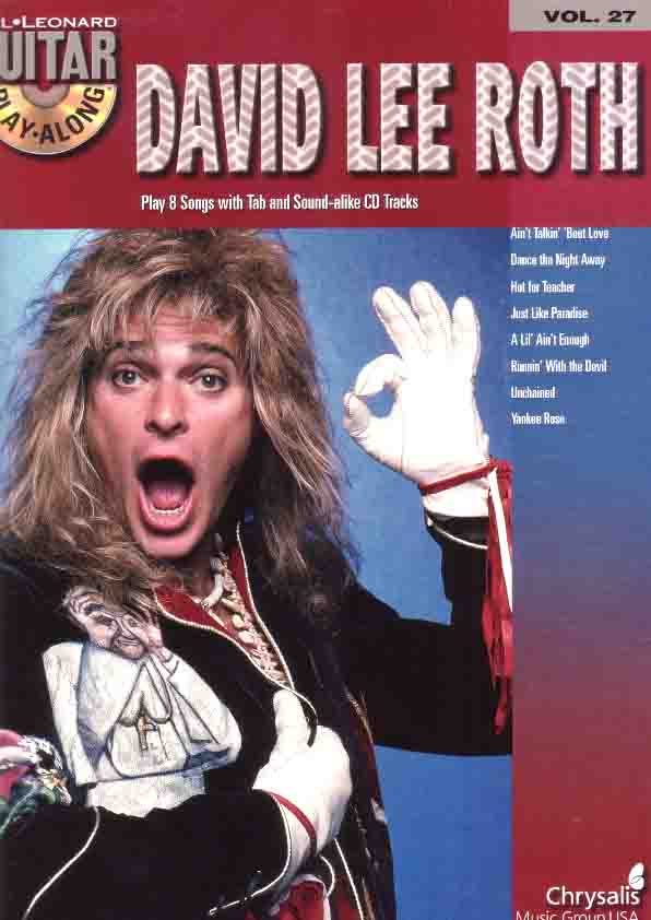 David Lee Roth قطعات راک برای گیتار الکتریک با بکینگ ترک