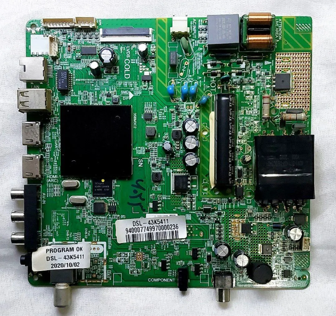 مین تغذیه تلویزیون دوو مدل 43K5411