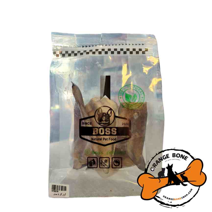 تشویقی گوش گاو مخصوص سگ Boss (5 عددی)