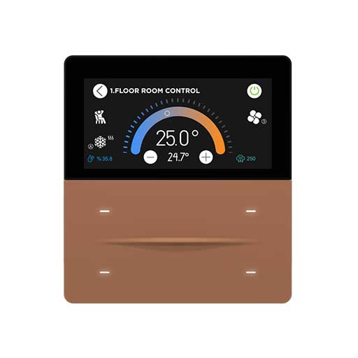 iX-M 3'' 4 Button KNX Touch Panel / Mocha