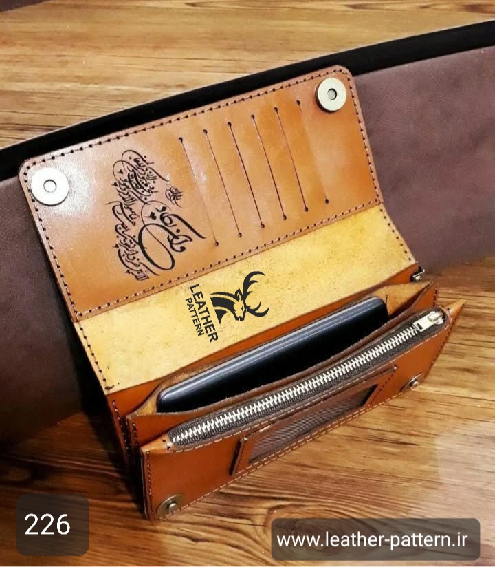 الگو کیف پول چرم کد P-226