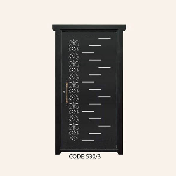 درب یک لنگه فلزی CNC طرح 530