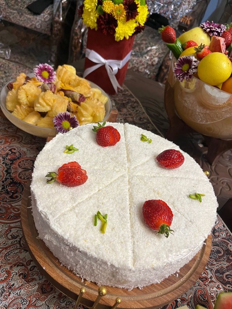 کیک وانیلی
