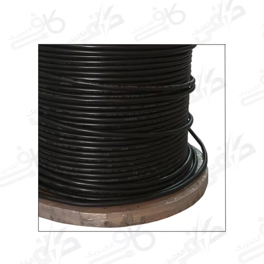 کابل مفتول  2*6A (خشک) 0.6 تا 1 کیلو ولت - قرقره - 2در6 - دو در شش A - لوشان