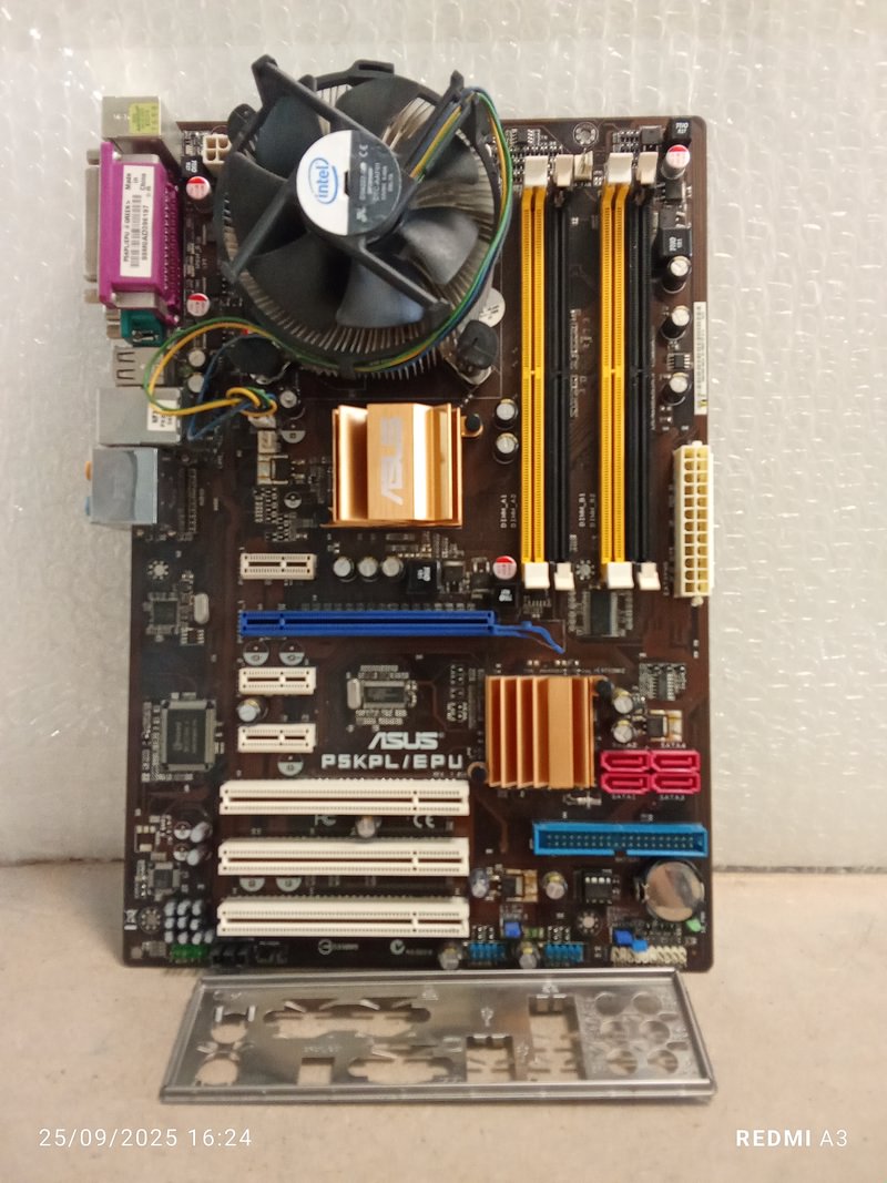 باندل مادربرد(DDR2)ASUSمدلP5KPL/EPU(استوک)