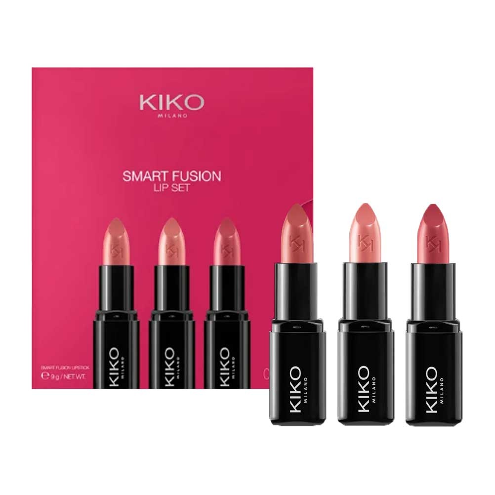 ست سه تایی رژلب جامد شماره 3 کیکو میلانو مدل Smart Fusion KIKO Milano Smart Fusion Lipstick 3 Pieces Set