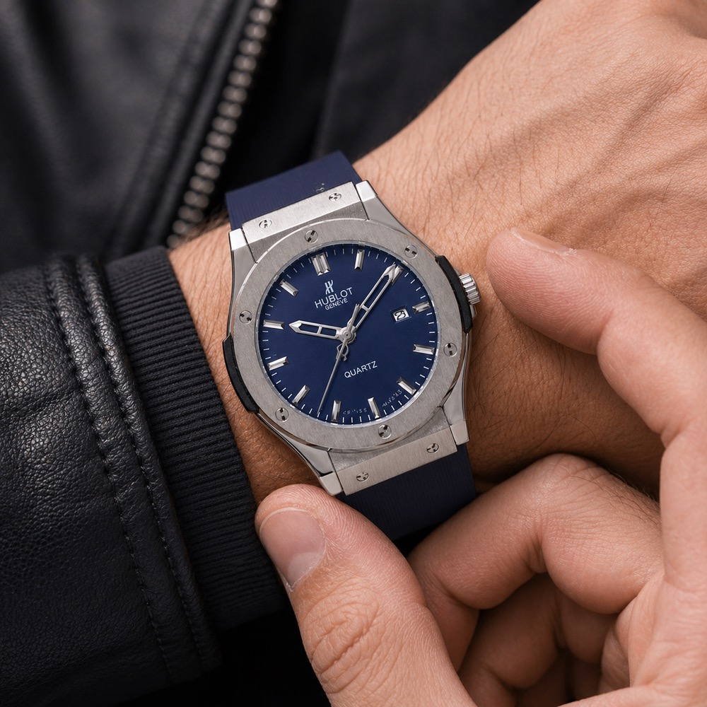 ساعت مردانه هابلت Hublot سورمه‌ای (E) کد W110