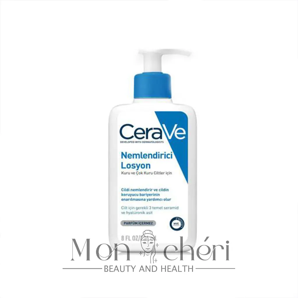 لوسیون مرطوب کننده صورت و بدن سراویCeraVe پوست خشک و خیلی خشک حجم 236 میلی لیتر