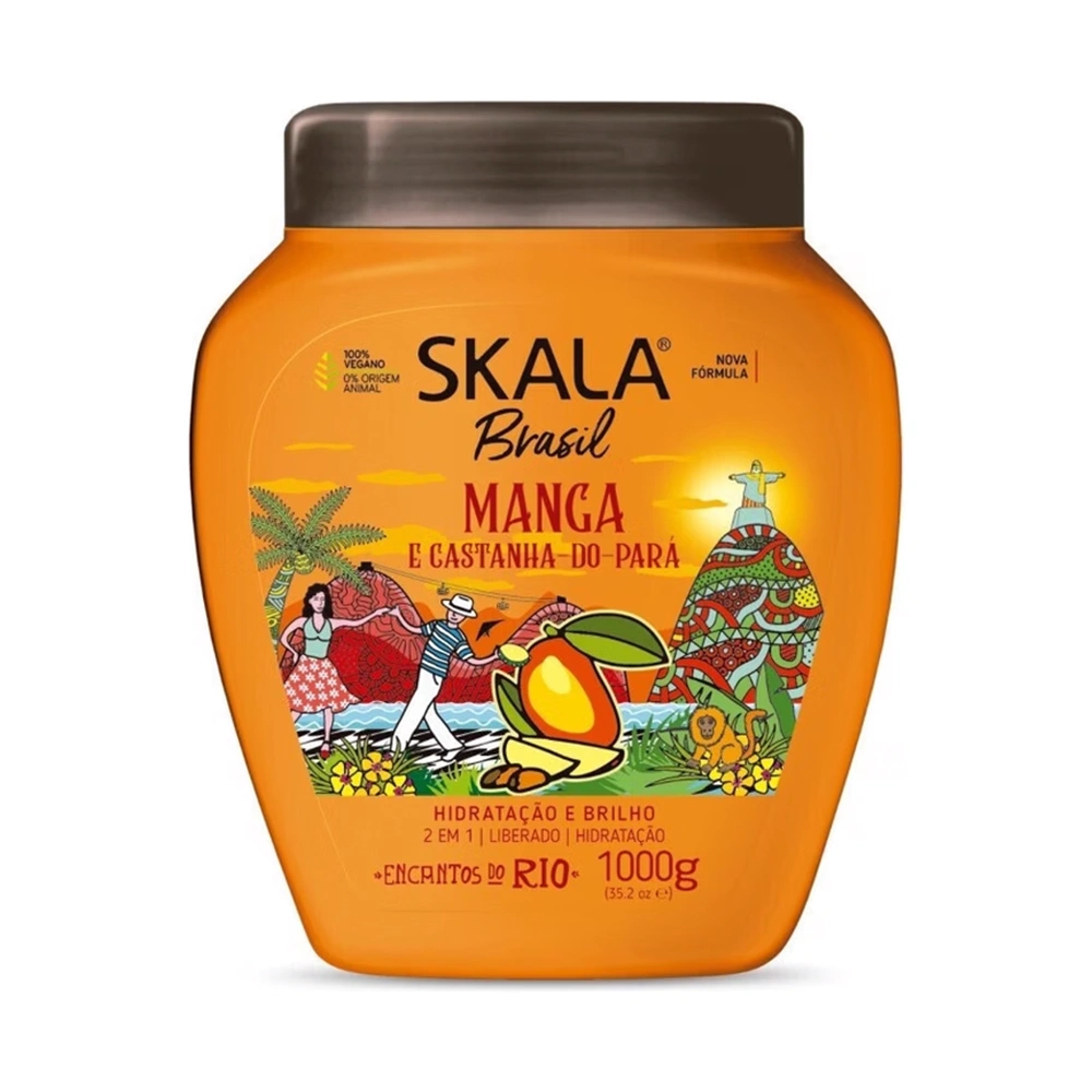 کرم مو 2 در 1 انبه و شاه بلوط اسکالا 1000 میل Skala Manga E Castanha Do Pará 2 In 1 Hair Treatment Cream