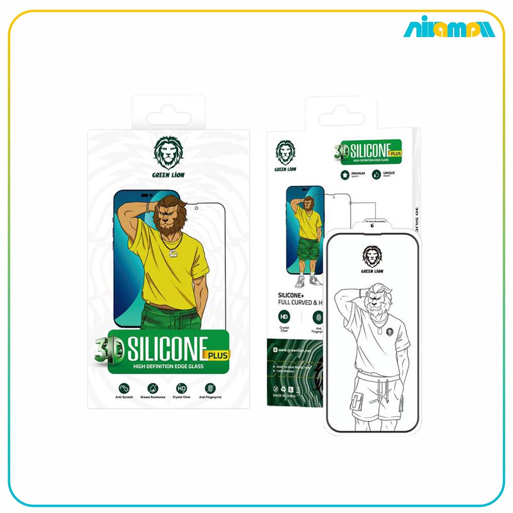 گلس گرین لاین مدل 3D Silicone HD مناسب برای گوشی موبایل IPhone 14 Pro