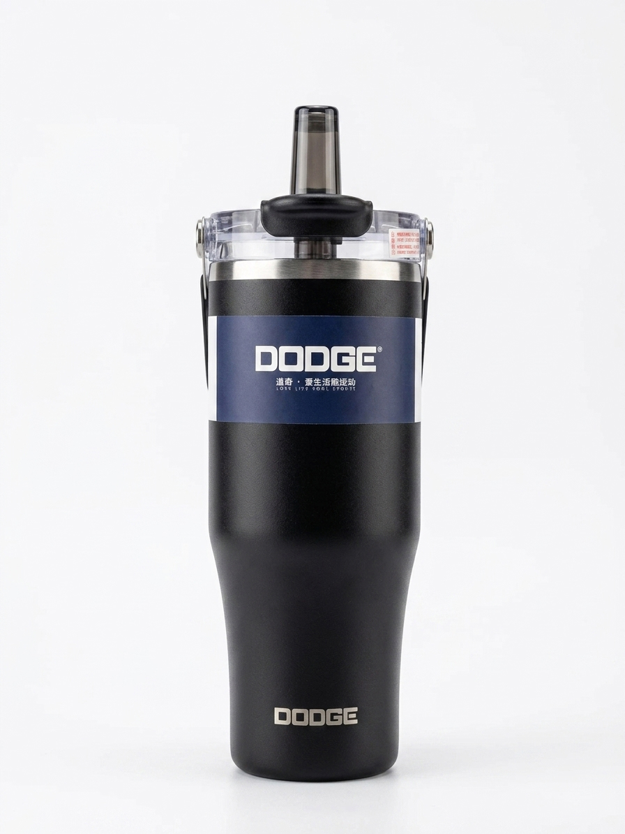 تراول ماگ اورجینال دوحالته دوج (DODGE) حجم 750 میلیلیتر رنگ مشکی (کپی)