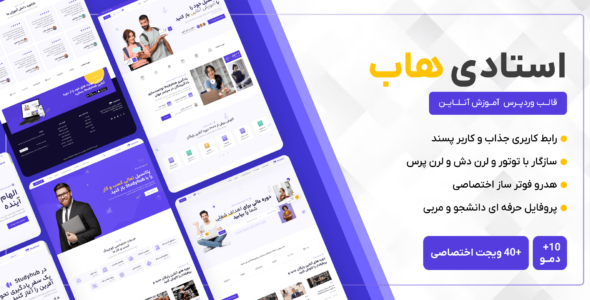 قالب آموزشی Studyhub، استادی هاب
