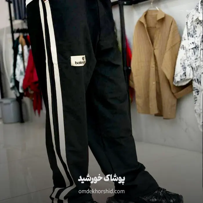 شلوار مردانه ۲نوار کنفی کج