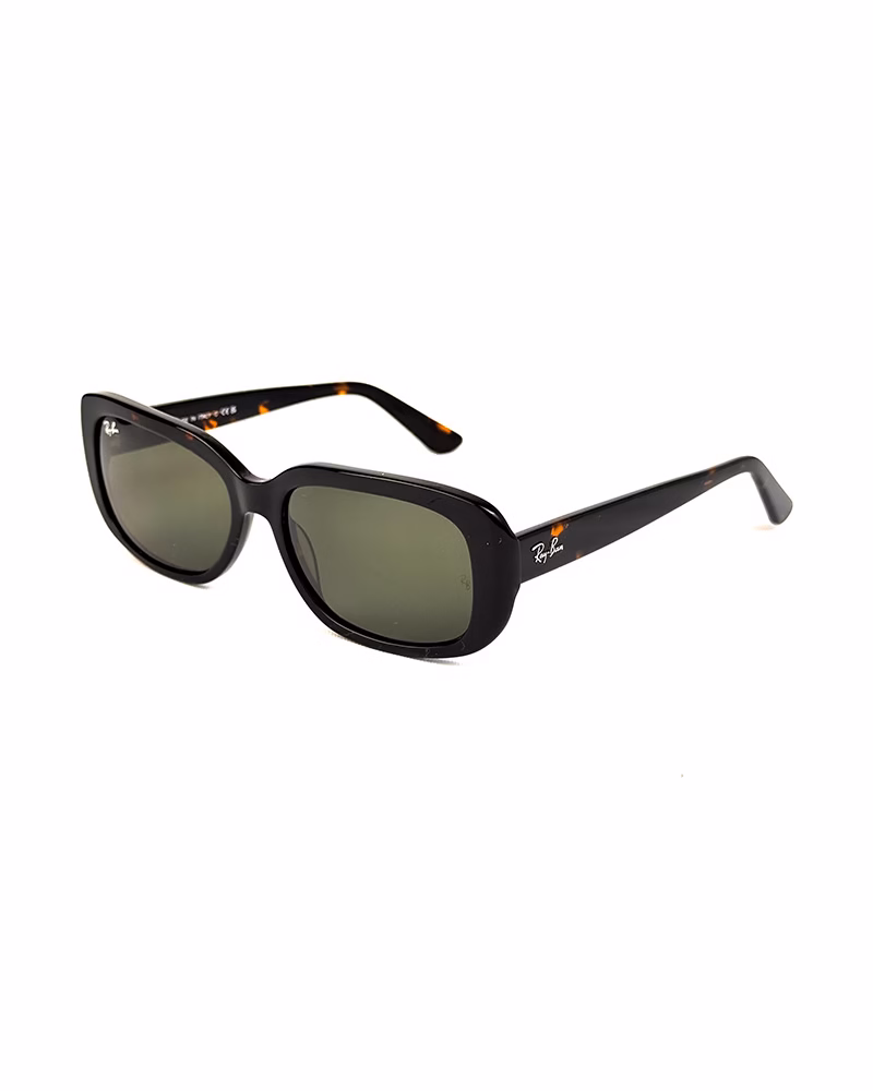 عینک آفتابی زنانه ریبن مدل RayBan RB4421 - فريم هاوانا قهوه اي عدسي سبز