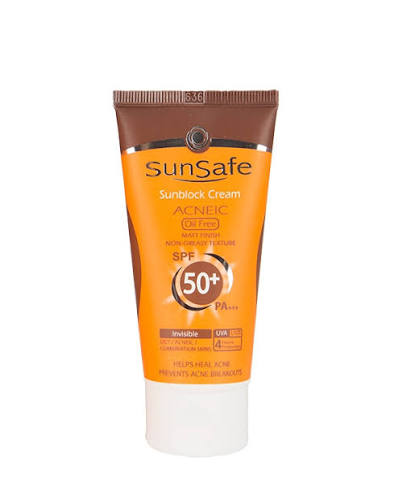 کرم ضدآفتاب فاقد چربی سان سیف (SPF50) بی رنگ