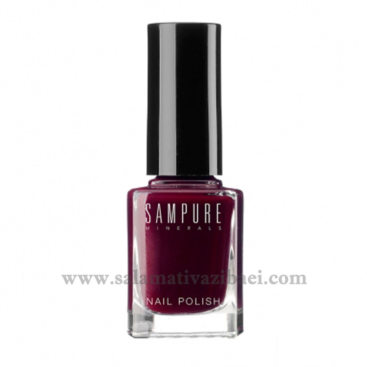 لاک ناخن براق بادوام مینرال و ارگانیک سمپیور انگلستان-SAMPURE-MAROON GLAMOROUS NAIL POLISH