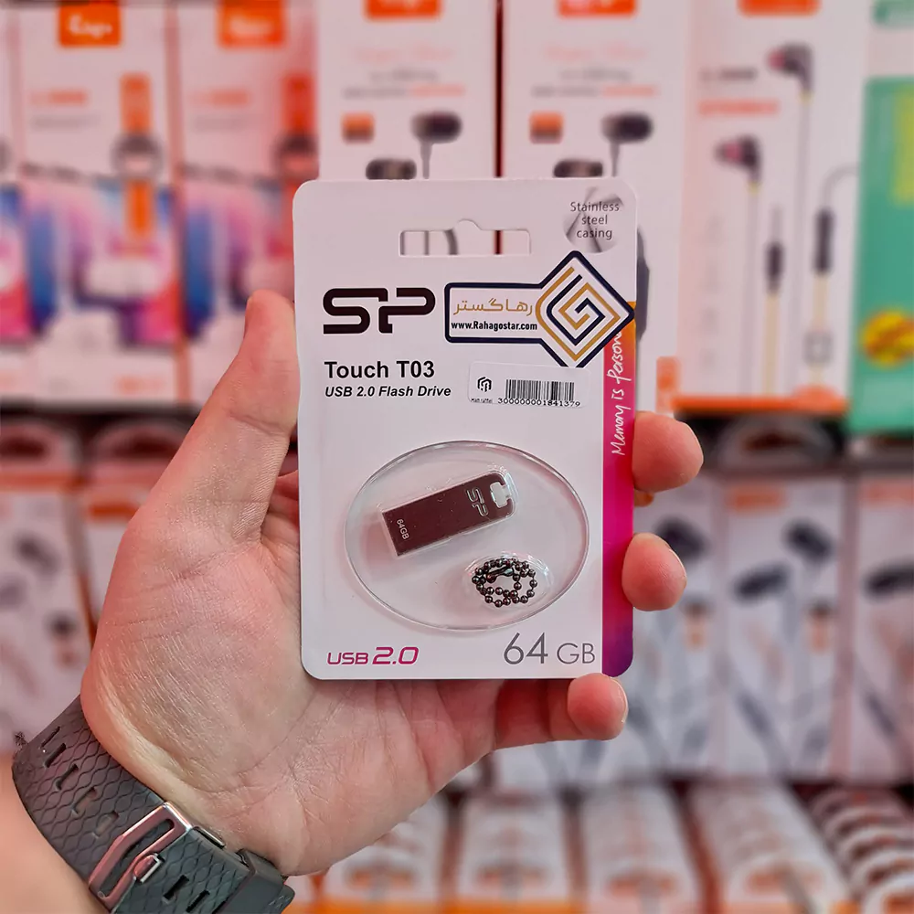 فلش مموری سیلیکون پاور (Silicon Power) مدل (T03) – 64GB