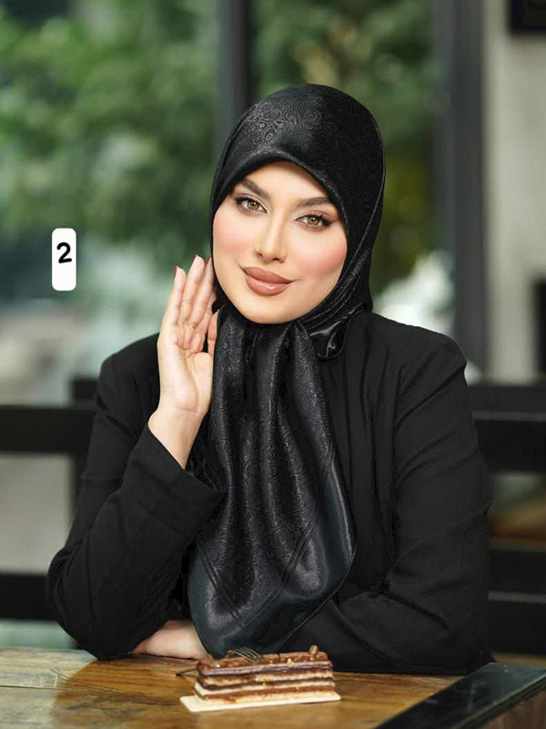 روسری ابریشم بامبو کد 1015 - 2