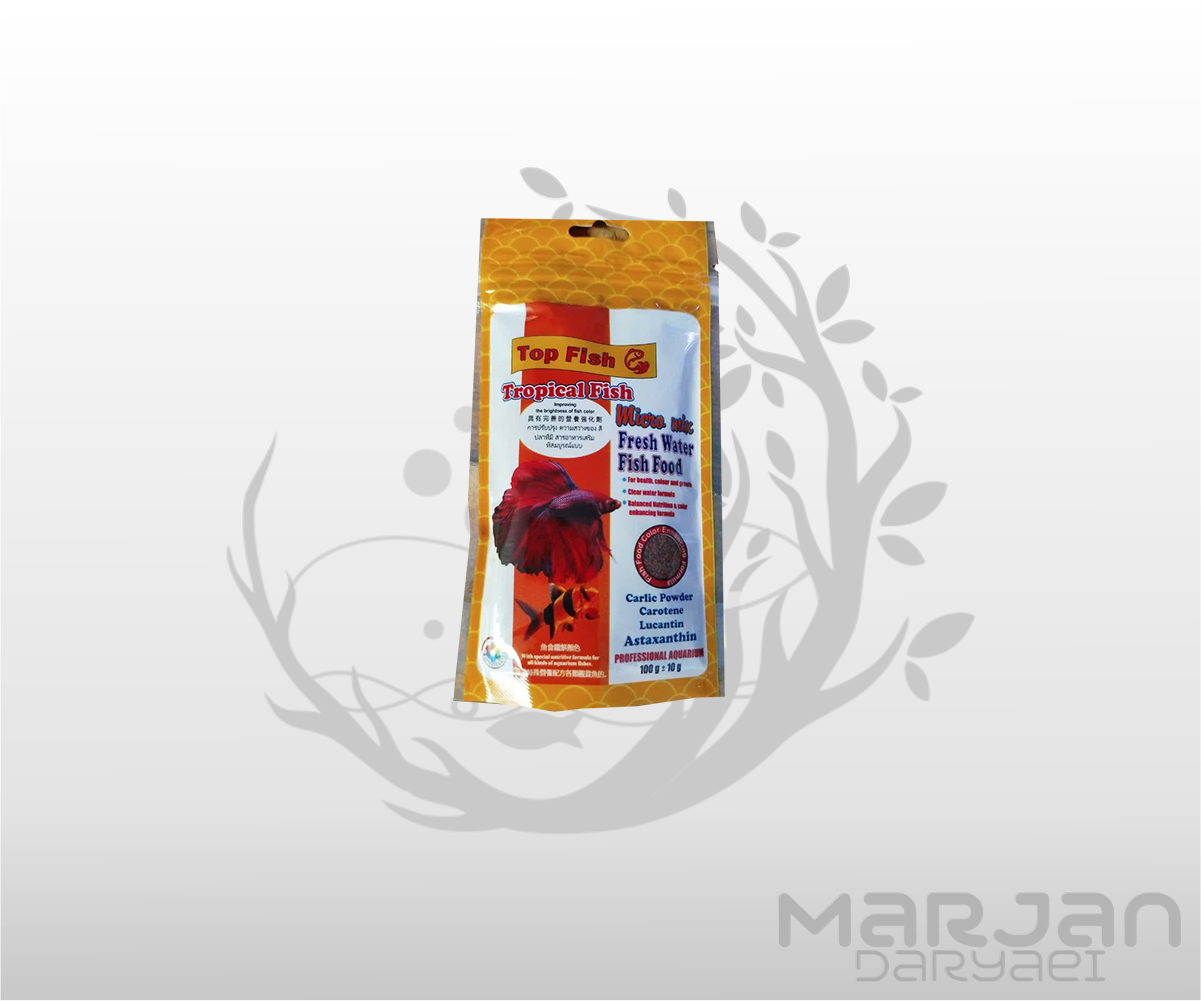 غذا ماهی تروپیکال میکس تاپ فیش 100 گرمی