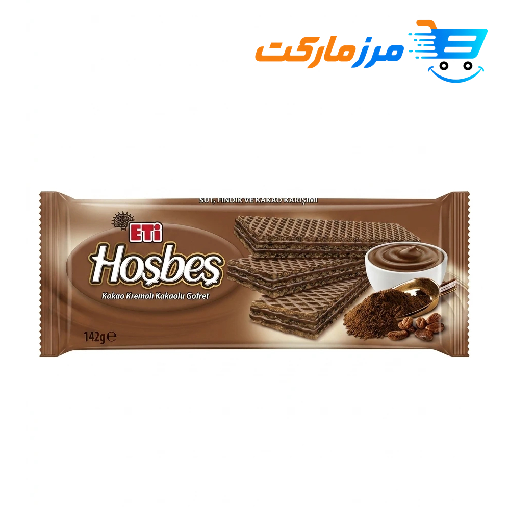 ویفر Eti Hosbes (اتی هوش بش) طعم قهوه ۱۴۲ گرم