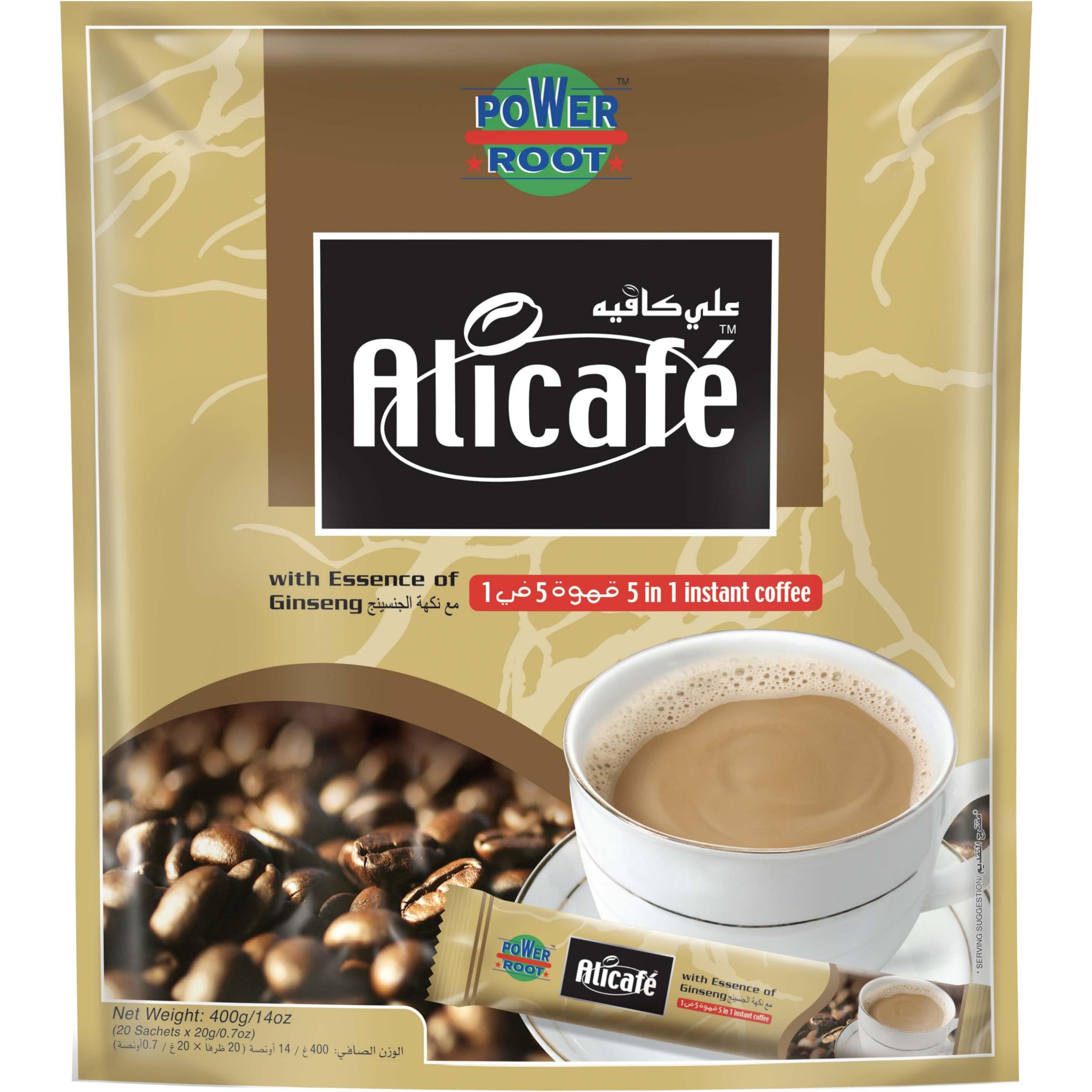 قهوه علی کافه 5in1 جینسینگ دار (20 عددی)