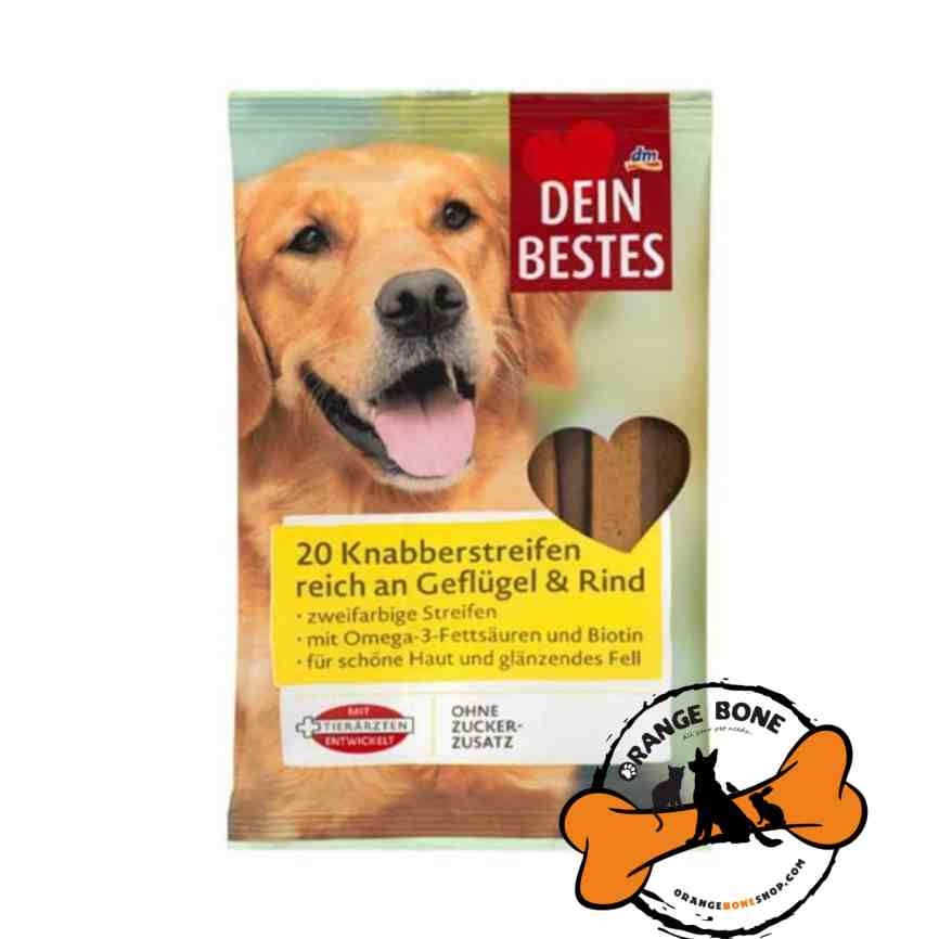 تشویقی نواری سگ دین بست طعم مرغ و گوشت (200 گرم)