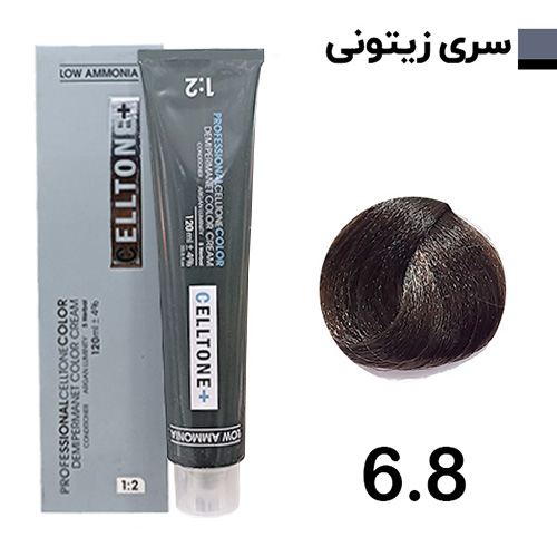رنگ مو بلوند زیتونی تیره سلتون پلاس شماره 6.8