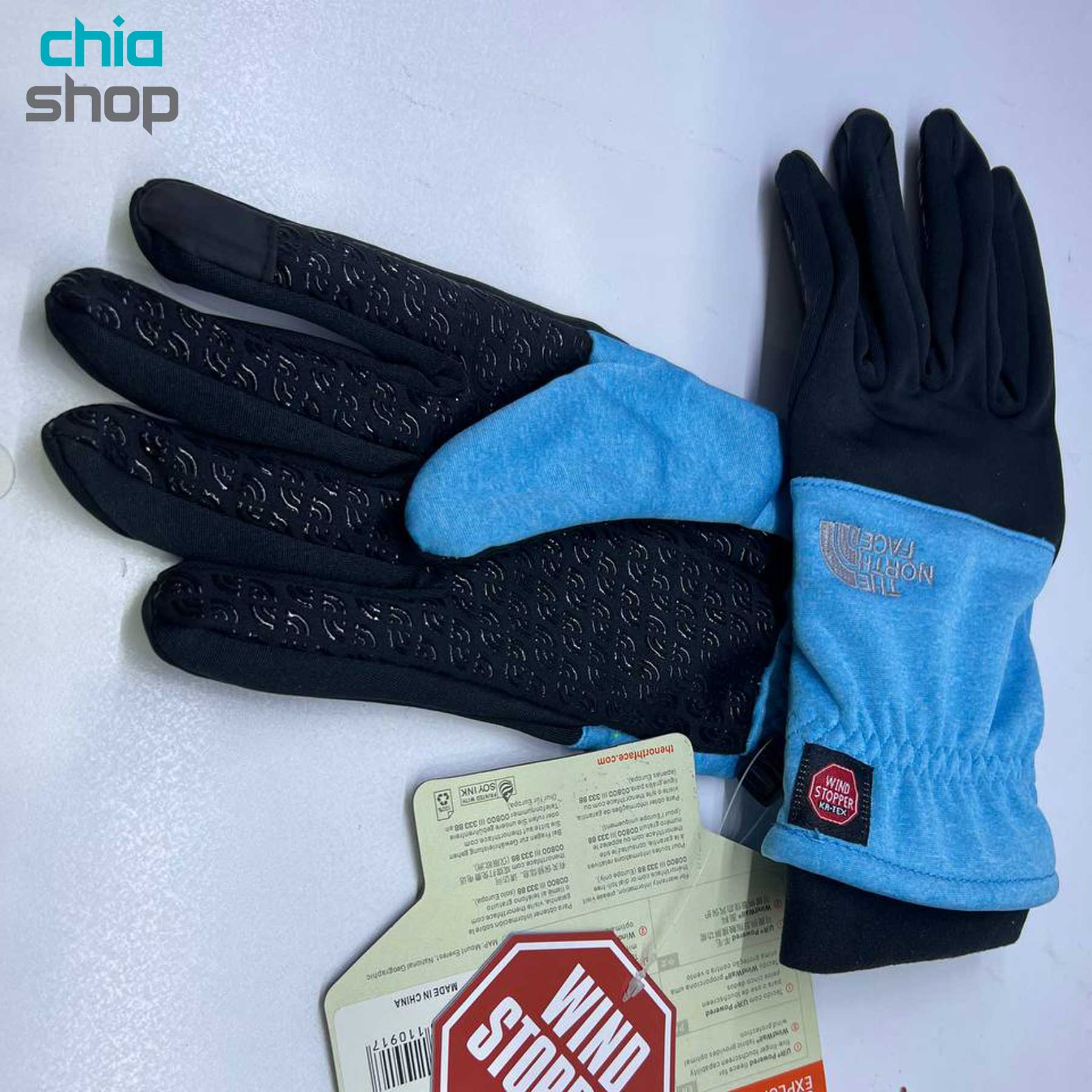 دستکش ویندستاپر نورس فیس northface WINDSTOPPER - فیروزه ای, L