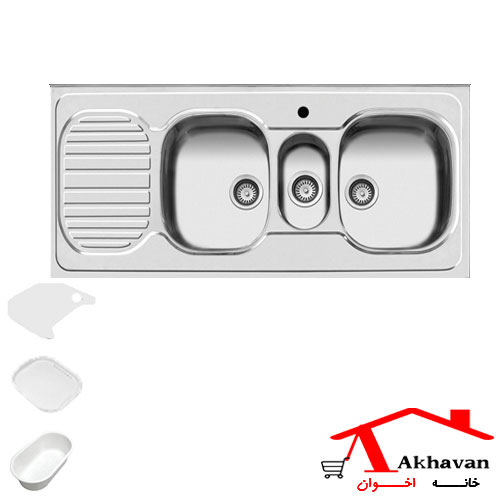 سینک ظرفشویی روکار کد 33 اخوان