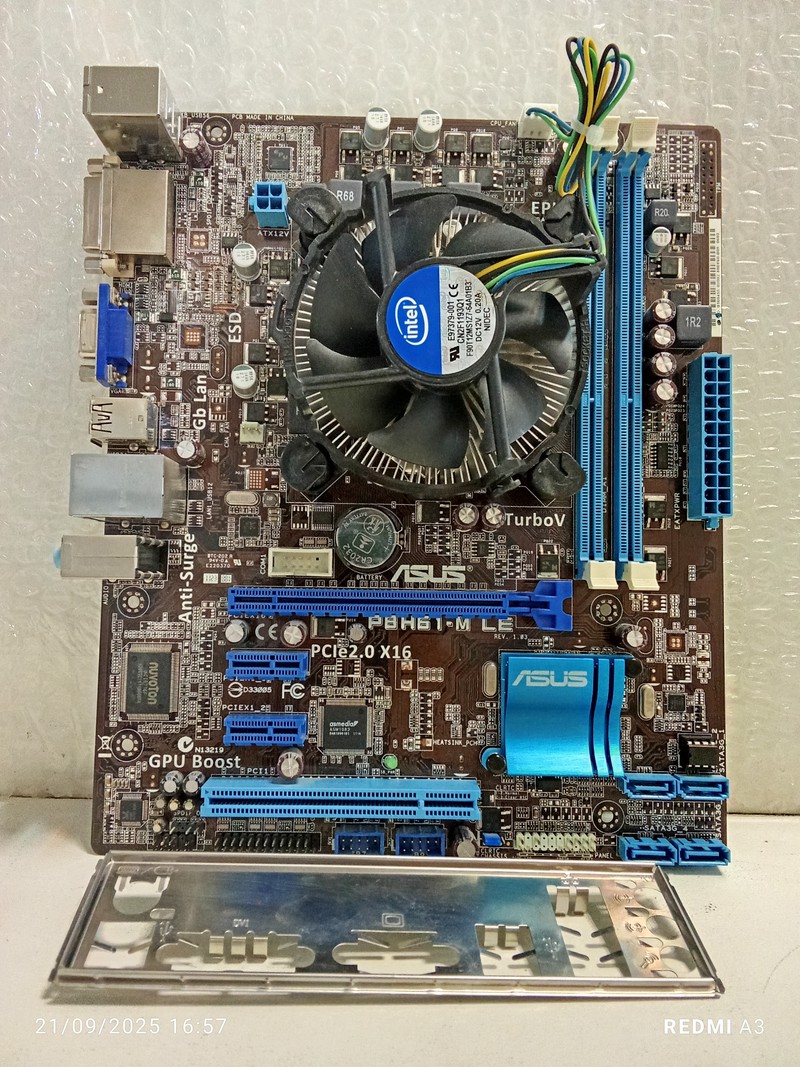 باندل مادربرد(DDR3) ASUS مدلP8H61-MLE(استوک)