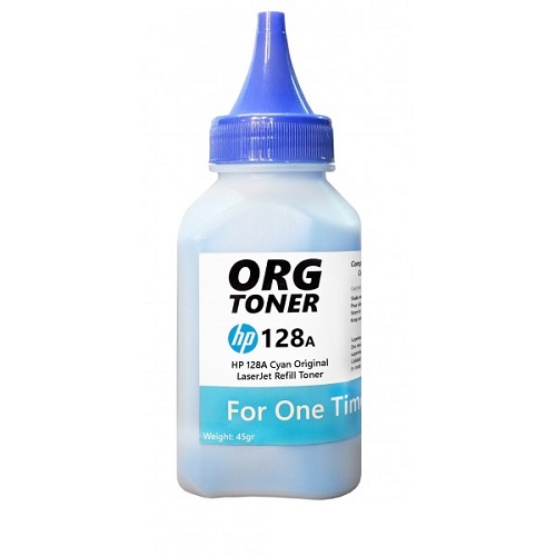 تونر یکبار شارژ کارتریج اچ پی 128A آبی Toner HP 128A Cartridge Cyan