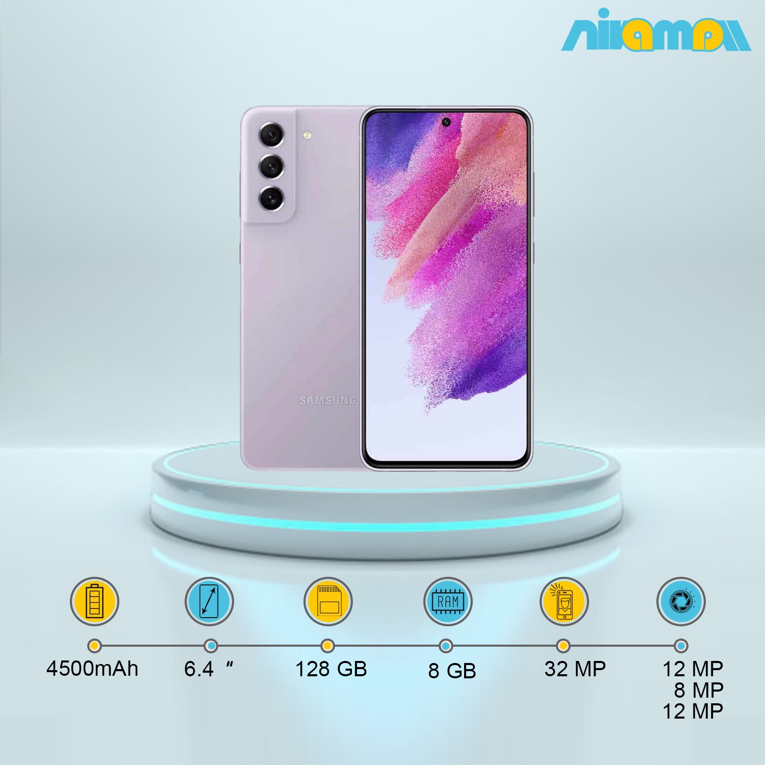 گوشی موبایل سامسونگ مدل Galaxy S21 FE 5G دو سیم‌ کارت ظرفیت 128 گیگابایت و رم8 گیگابایت