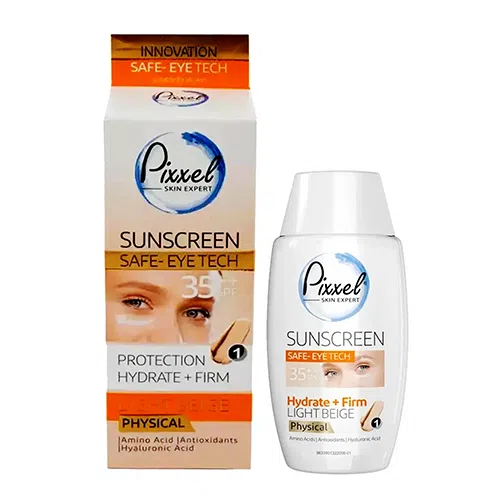 کرم ضد آفتاب فیزیکی دور چشم و صورت با SPF35 پیکسل