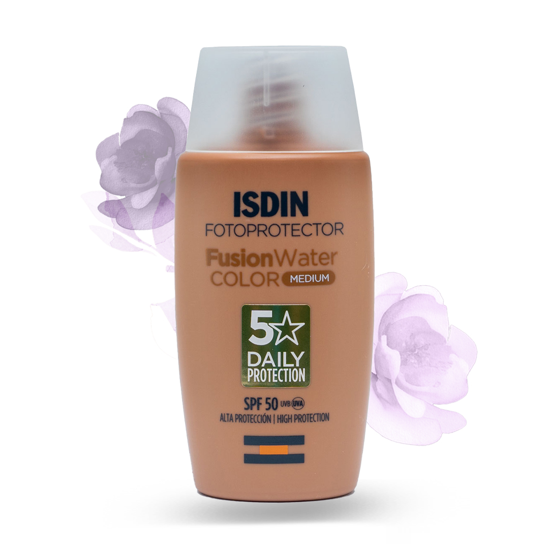 ضدآفتاب رنگی ایزدین فیوژن واتر مدیوم- ISDIN MEDIUM