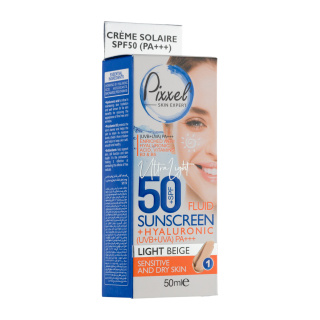 کرم ضد آفتاب رنگی پیکسل مناسب پوست های خشک تا نرمال و حساس با SPF50