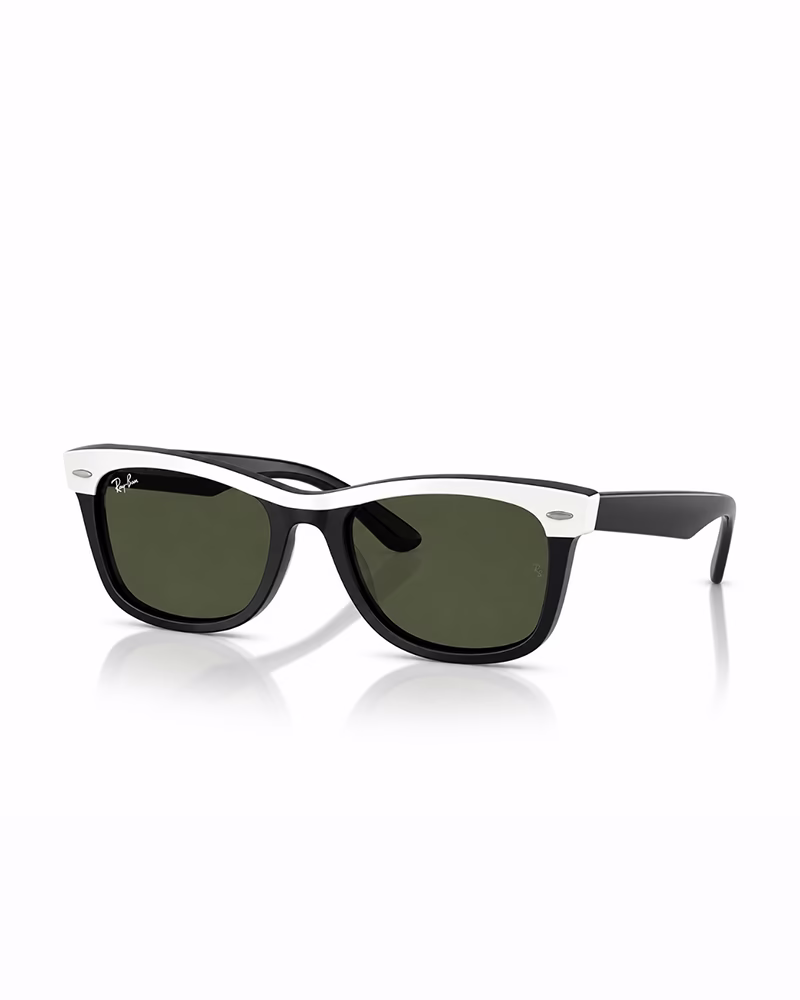 عینک آفتابی اسپرت ریبن مدل RayBan RB2240 - فريم سفيد مشكي عدسي سبز