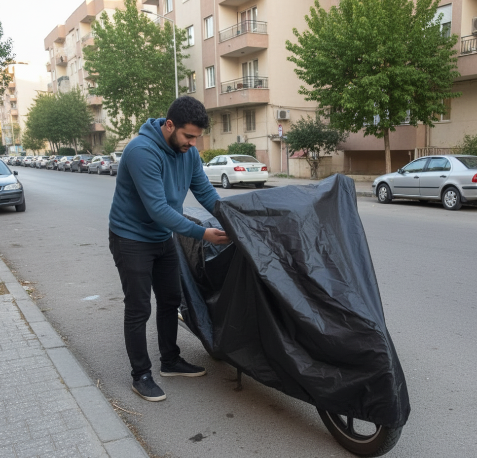 چادر موتور ضد آفتاب مشکی