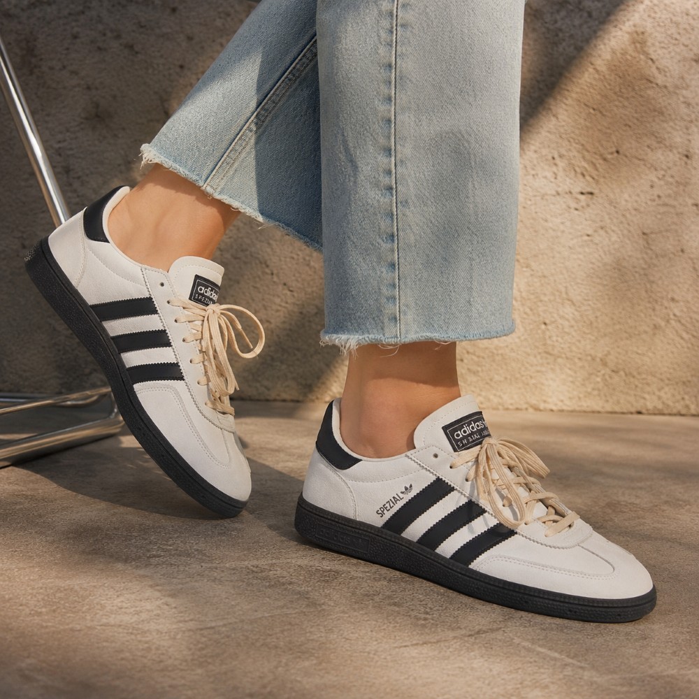کتونی زنانه Adidas مدل Spezial رنگ کرم قهوه ای (hm) کد SH473