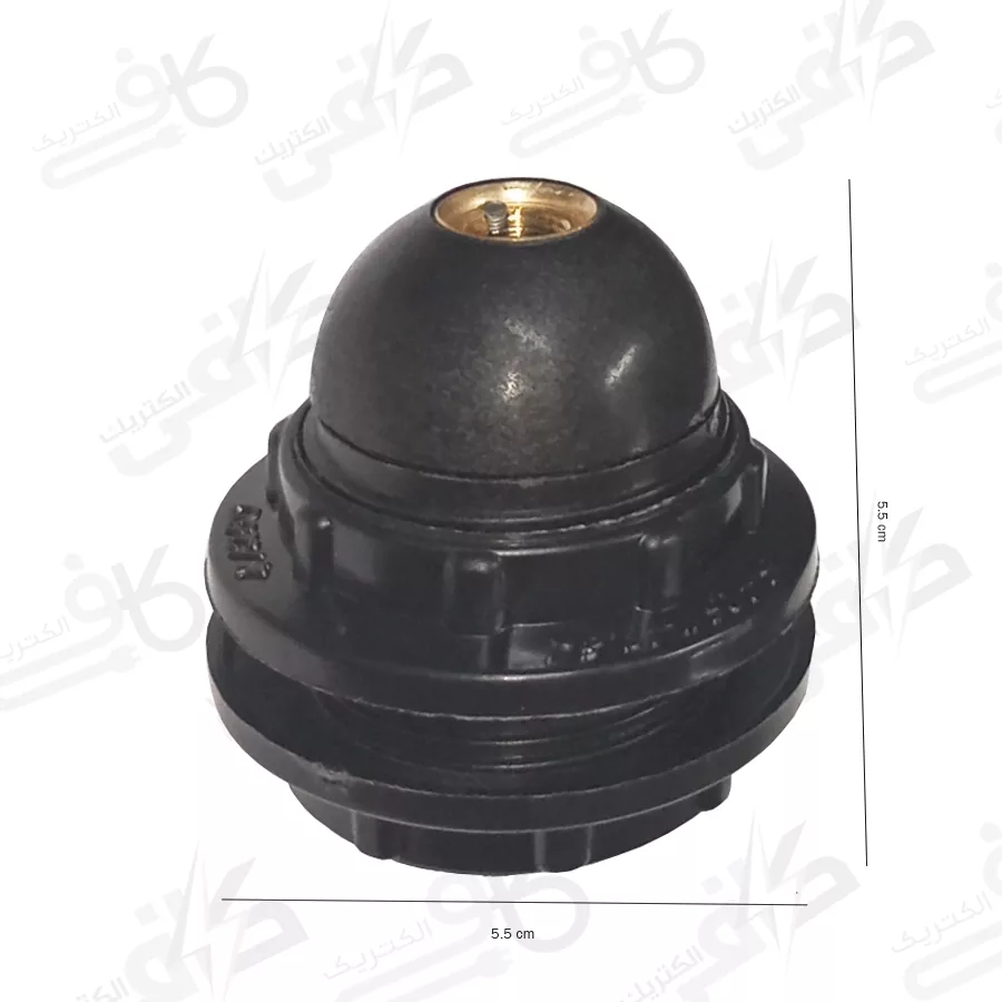 سرپیچ گریف دار (با دو گریف) معمولیE27  مشکی