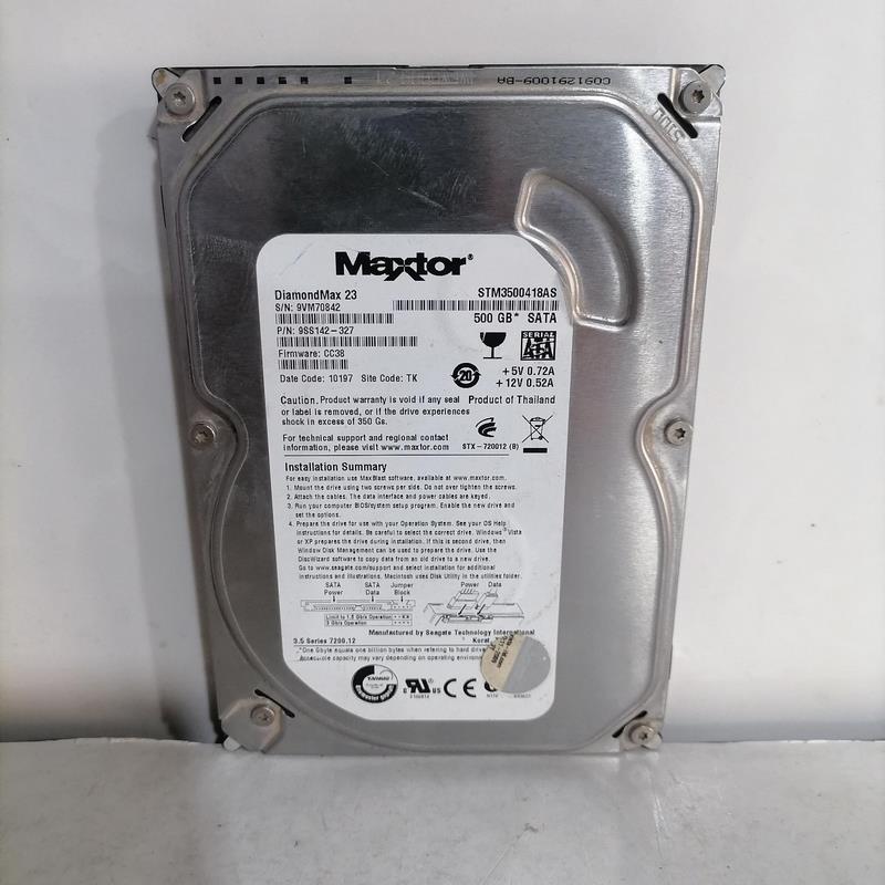 هارد 500 گیگ Maxtor سلامت 99%-استوک(کد H-197-42)